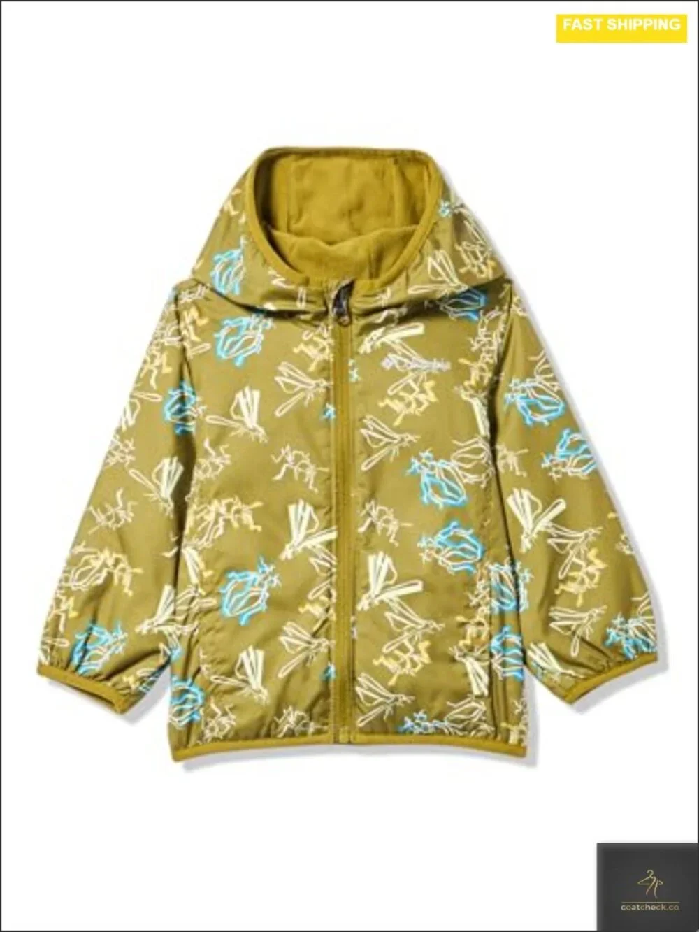 Infant Water-Resistant Fleece-Lined Wind Jacket with Pockets